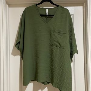 Zenana Oversized Top with pocket
